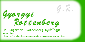 gyorgyi rottenberg business card